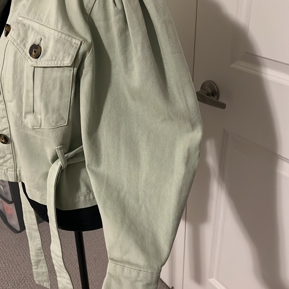 Stradivarius Pastel Green Jacket - Picture 4 of 10